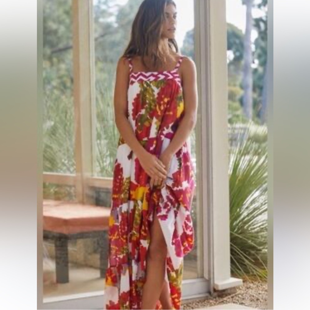 Anthropology Ro’s Garden Natasha Floral Maxi Dress